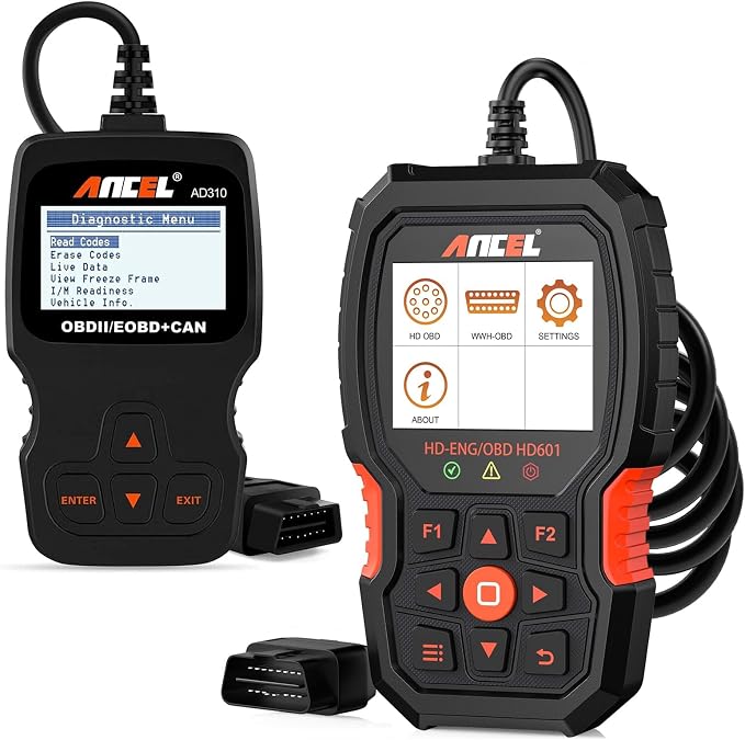 ANCEL HD601 with ANCEL AD310 Code Reader Full System Heavy Duty Truck Scanner