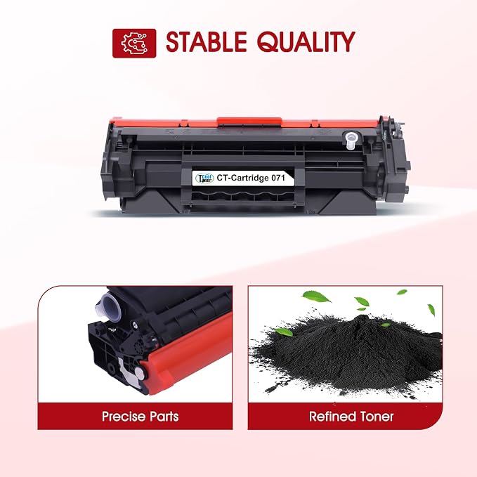 071 071H Black Toner Cartridge Replacement for Canon 071 071H ImageClass MF273dw MF272dw LBP122dw LBP121dn MF275dw MF274dn MF271dn MF270 LBP120 Printer (2-Pack, with Chip)