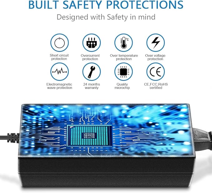 SHNITPWR 12V 6A AC DC Power Supply Adapter Converter 100V~240V AC to DC 12 Volt 6 Amp 72W LED Driver Transformer with 5.5x2.5mm Plug for 5050 3528 LED Strip 3D Printer CCTV Security System LCD Monitor