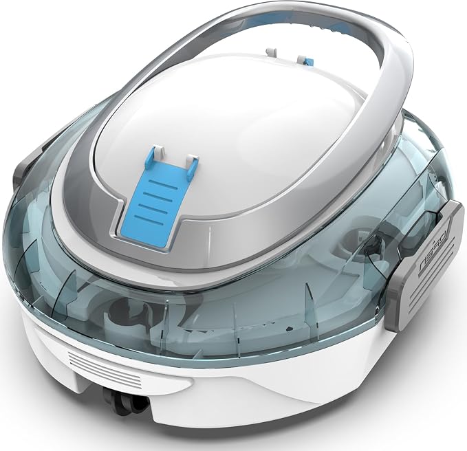 S2 Pool Vacuum Robot for Above Ground Pools, Cordless Operation, Efficient Cleaning Performance, Self-Parking and Easy Maintenance (Arctic Blue)