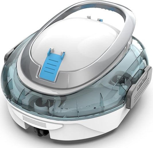 S2 Pool Vacuum Robot for Above Ground Pools, Cordless Operation, Efficient Cleaning Performance, Self-Parking and Easy Maintenance (Arctic Blue)