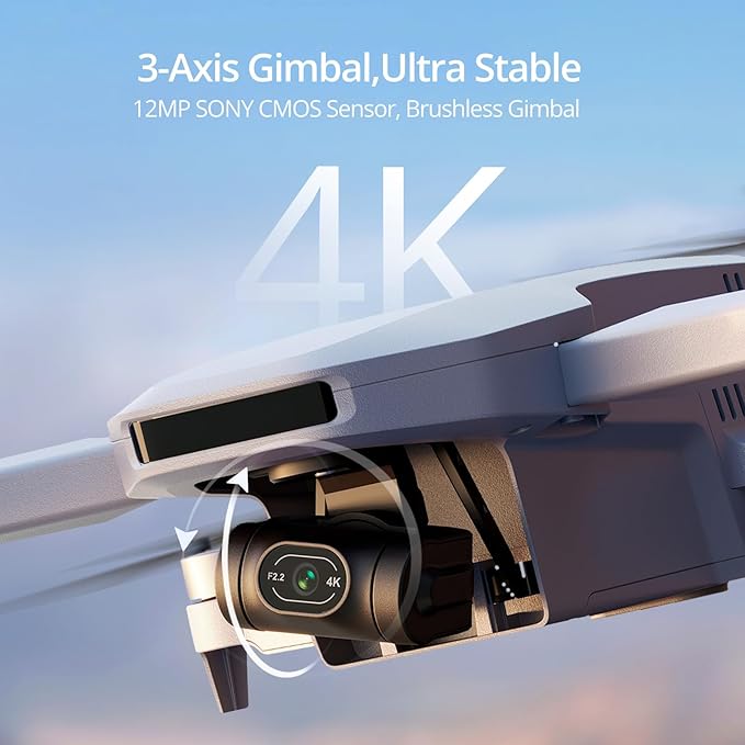 Potensic ATOM 3-Axis Gimbal 4K Drone with Camera for Adults, Under 249g, 64 Mins Flight, Max 6KM Transmission, Visual Tracking, 4K/30FPS QuickShots, Expansion Kit
