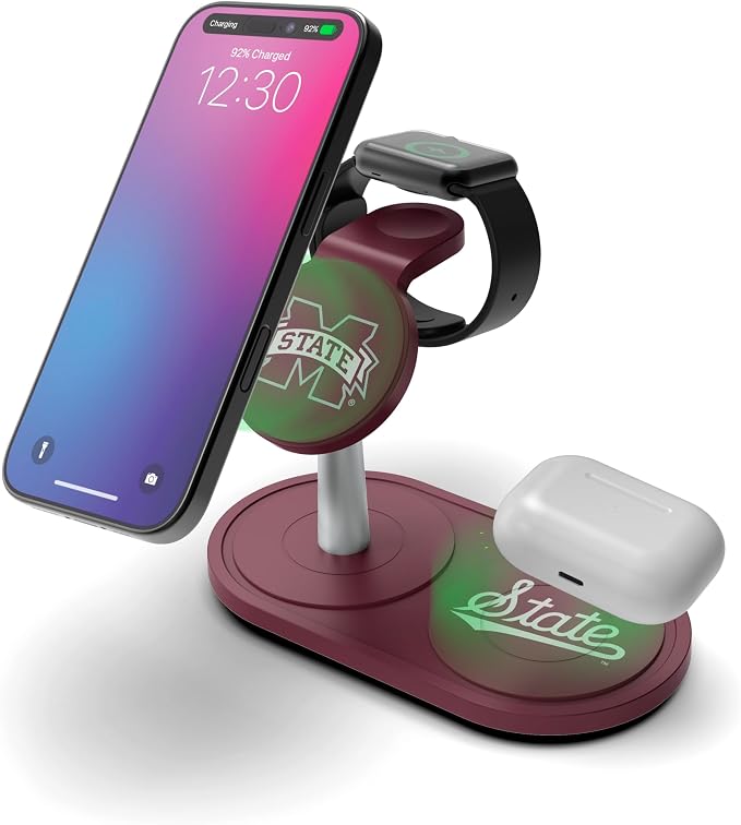 SOAR Collegiate 3-in-1 Wireless Charging Station