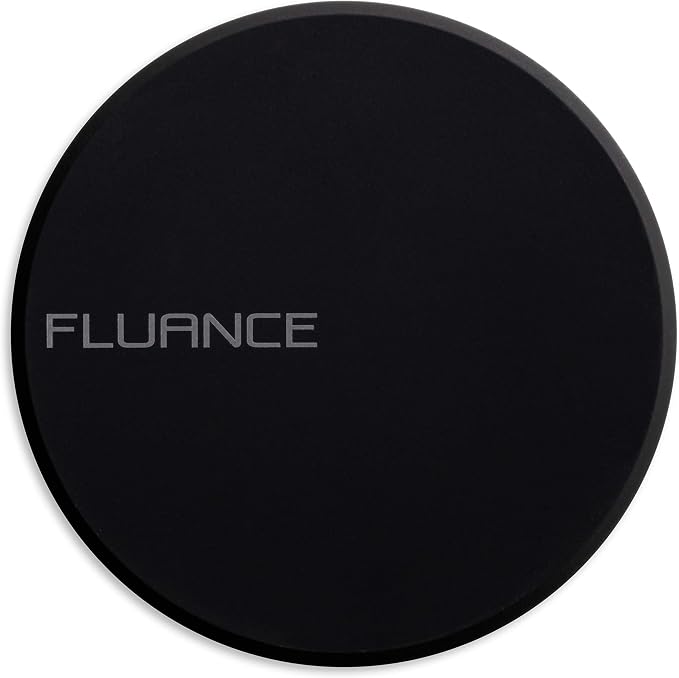 Fluance HiFi Vinyl Record Weight Stabilizer High Mass 760 gram Steel LP Disc Turntable Accessory with Antiresonance Rubberized Coating and Protective Velvet Pad for Vibration Damping (RW03)