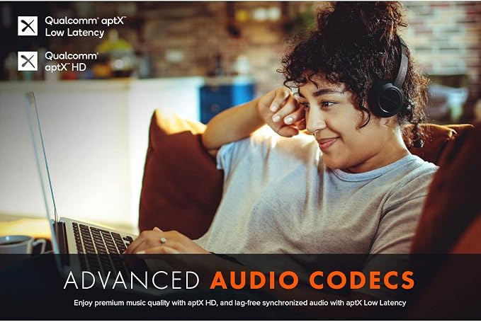 Sound Blaster JAM V2 On-Ear Lightweight Bluetooth 5.0 Wireless Headphones with USB-C, aptX Low Latency, aptX HD, Multipoint Connectivity, Voice Detection and Noise Reduction, 22 Hours Battery Life