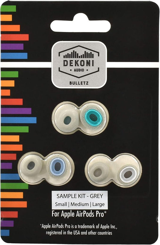 Dekoni Bulletz Memory Foam Ear Tips for AirPods Pro and AirPods Pro 2 | Replacement Ear Tips