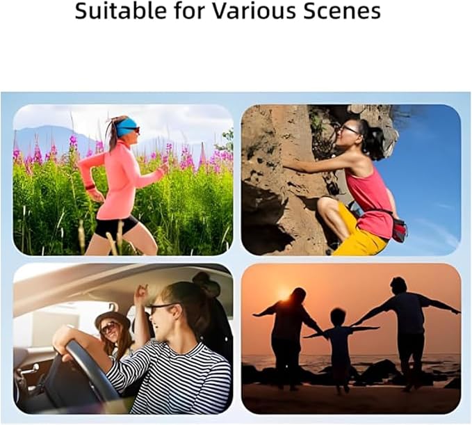 Camera Wearable Video Recording Glasses 1080p - Outdoor Sports Camera Glasses with 32GB Memory Card