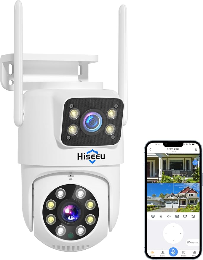 Hiseeu Outdoor Camera, Security Camera for Home Security