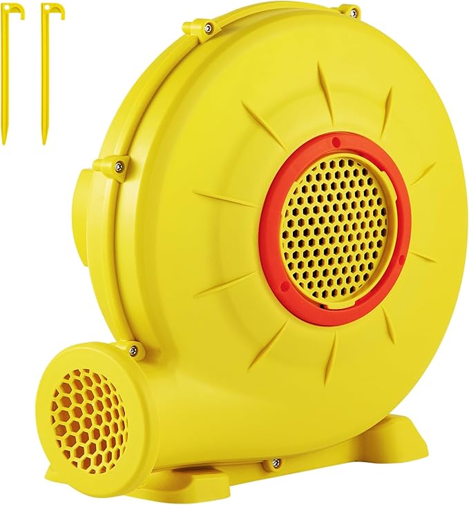 VEVOR Inflatable Blower, Electric Air Blower, Bounce House Blowing Pump, Commercial Corded Fan Pump for Castle Wate Slides Water Slide Bouncy Castle