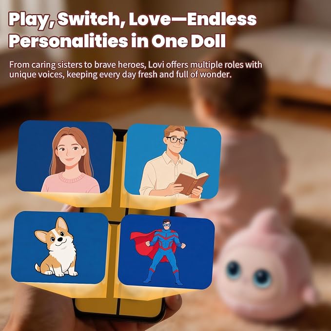 Interactive Plush Talking Companion AI Robot Pet, Cute Live Pets for Kids, Gifts for Girls & Boys | Rechargeable electronic pet toy, desk robot for play, bedtime, learning, emotional comfort, Soft plush, Gift for boys, girls