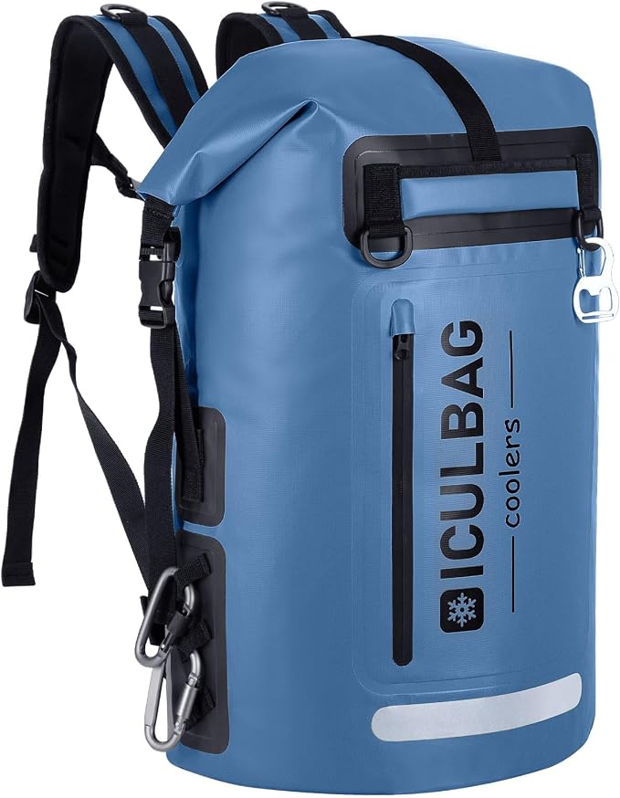 48cans Large Cooler Backpack Insulated Waterproof for Men Women Insulated Backpack Cooler Leak Proof Waterproof for 12 Hours Cooling for Camping Picnic Hiking Beach Travel Kayaking