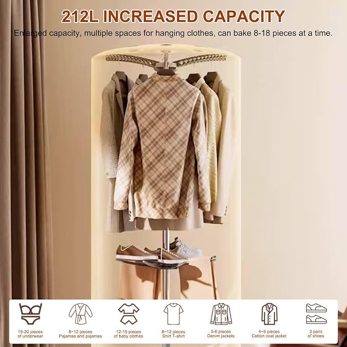 Portable Clothes Dryer, 900W Fast Drying & Large Load Capacity for Laundry and Shoes - Compact Mini Dryer Machine for Travel, Apartments, RV, Dorm Blue