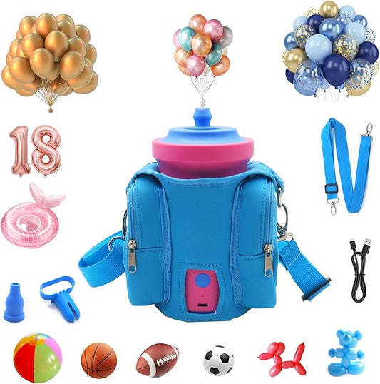 Mostop Balloon Pump Electric: Portable Cordless Balloon Blower Machine with Carry Bag, Rechargeable Air Pump for Balloons, Balloons Inflator for Party Decoration Christmas Birthday