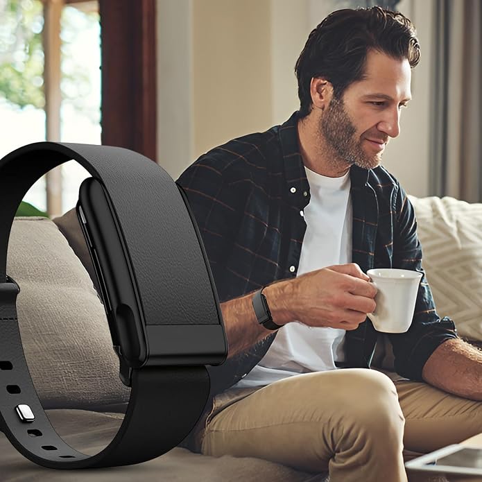 DADO Luxe Tapered Leather Replacement Band Compatible with WHOOP 5.0, One, Peak, and Life Fitness Tracker – Durable & Comfortable | Not for Whoop Gen 4