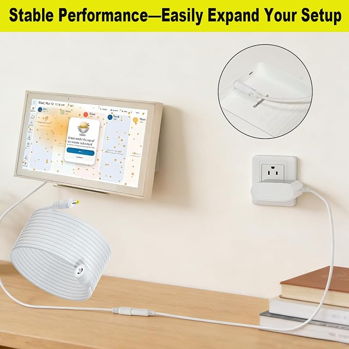 10FT Extension Cord for Skylight Calendar Only Compatible with Skylight Calendar 15 Inch Extension Power Cord(Power Adapter not Included)