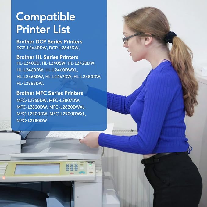 WEAREC TN830XL Toner Cartridge and DR830 Drum Unit Replacement for Brother TN830XL DR-830 TN830 Work with HL-L2405W HL-L2400D HL-L2460DW HL-L2465DW HL-L2480DW DCP-L2640DW MFC-L2820DWXL Printer