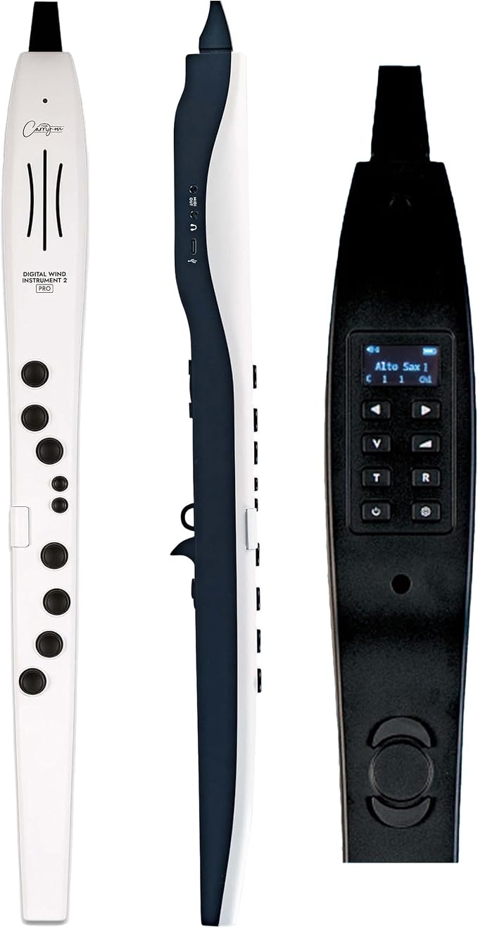 Carry-on Digital Wind Instrument 2 Pro - Lightweight and Rechargeable with 65 Instrument Voices - Built-In Speaker, Intuitive LCD Interface and Bluetooth Connectivity for Performance On-The-Go