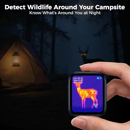 Thermal Camera for Finding Heat Leaks & Drafts – Portable Infrared Imager for Home Inspection, Entry-Level Thermal Imager for Hidden Camera Detection & Water Leak Detection