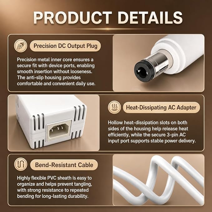 54V 3.9A 210W White Power Adapter Compatible with Ubiquiti UniFi XG 6 PoE US-XG-6POE, USW-Ultra-210W, UACC-Adapter-AC-210W, ADS-210NX-48-1 AC/DC Power Supply Charger