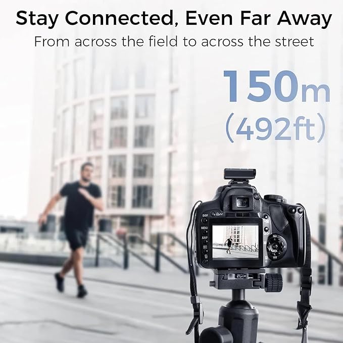 Wireless Lavalier Microphone for iPhone/Android/Camera, Mini Lapel Mic with 2 TX + 1 RX + Charging Case, Noise Cancelling, 48H Battery, 250M Range, Plug-Play for Vlogging Live Streaming