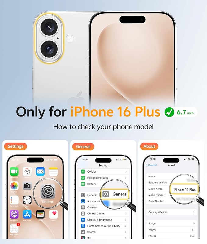 FNTCASE for iPhone 16 Plus Case: [Compatible with Magsafe] Translucent Matte Cases with [Full Camera Protection] [Screen Protector] Military Grade Shockproof Protective Phone Cover - Desert Gold