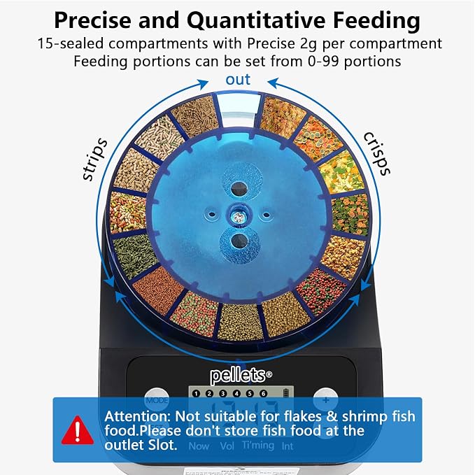 fishkeeper Automatic Fish Feeder for Aquarium+Aquarium Bubbler