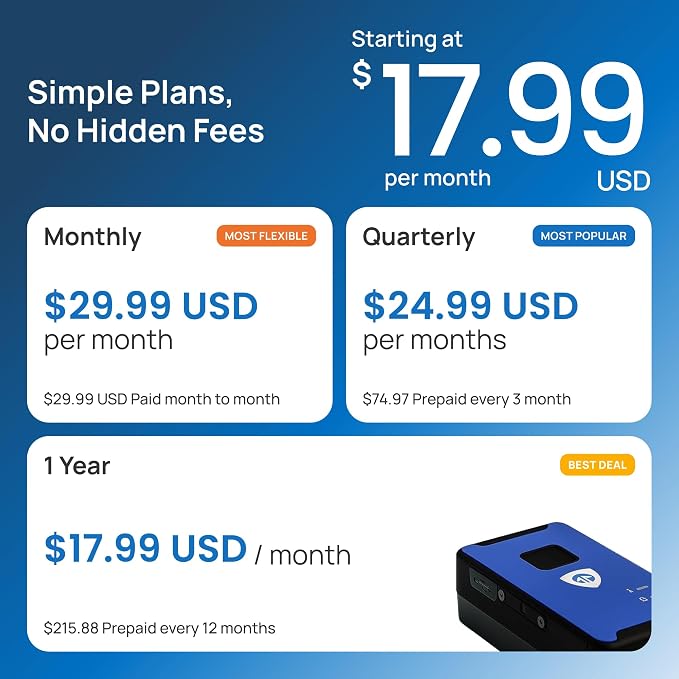 Brickhouse Security Spark Nano 7 GPS Tracker for Vehicles - Covert Car Tracker Device and Fleet GPS Tracker - GPS Tracking Device with App and 4G LTE Coverage in North America - Subscription Required
