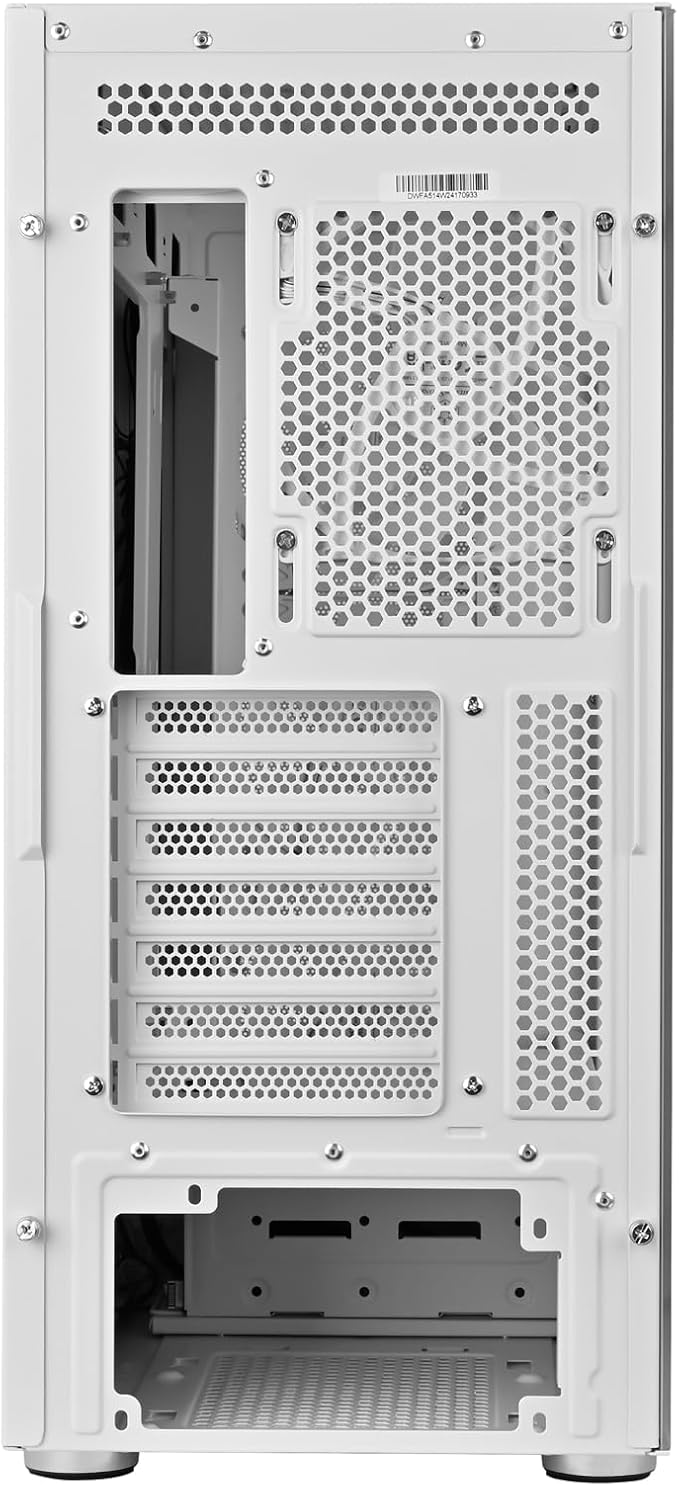 Silverstone Technology FARA 514X White All-Metal ATX Tower Chassis with Dual Radiator Support, ARGB Fans, and GPU Brace, SST-FA514X-WG