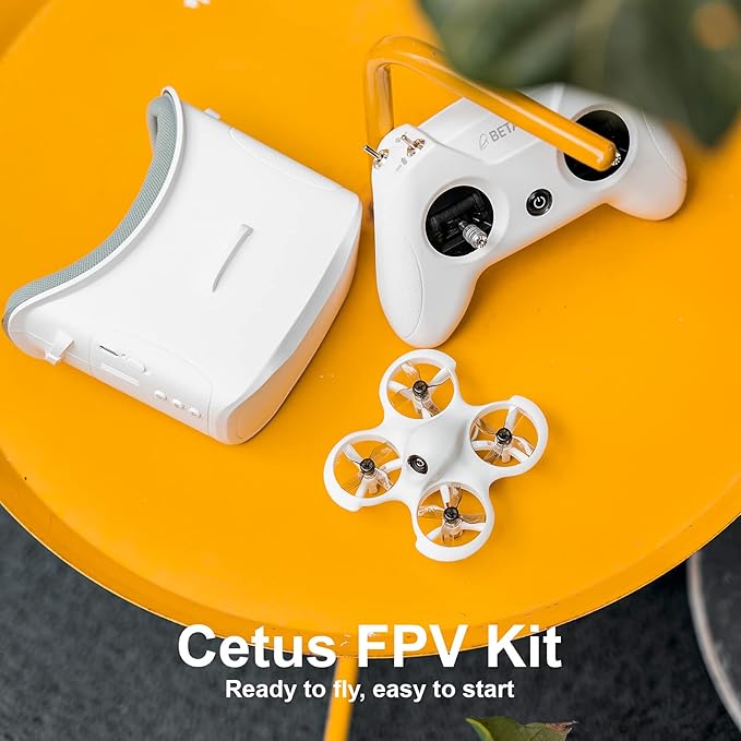 BETAFPV Cetus FPV Kit RTF for Brushed Racing Drone with LiteRadio 2 SE Transmitter VR02 FPV Goggles, Fly FPV Drone Kit for Beginners to Fly Faster Further