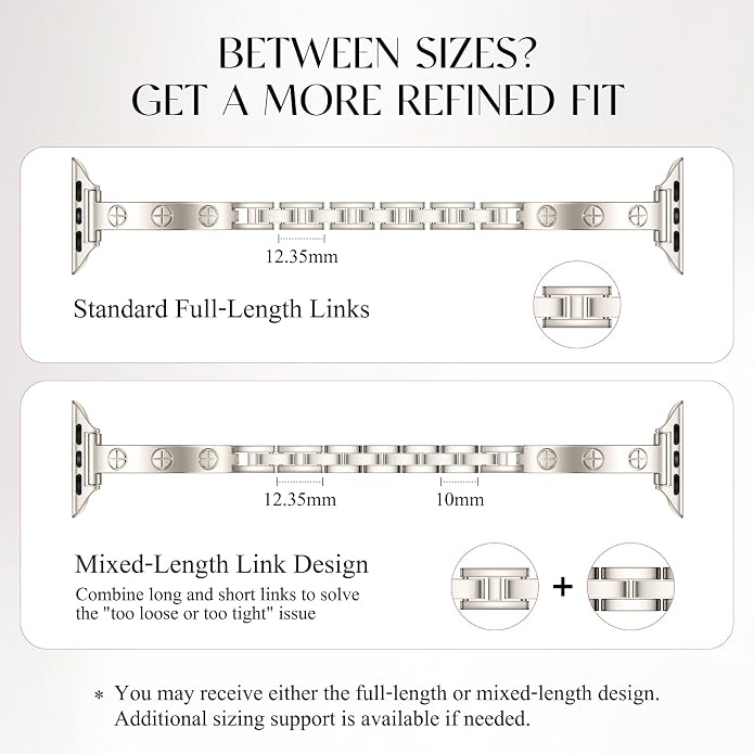 Missair Slim Bands Compatible with Apple Watch 38mm 40mm 41mm 42mm 44mm 45mm 46mm 49mm for Women, Thin Bracelet Dressy Designer Stainless Steel Metal Strap for iWatch Series 11 10 9 8 7 6 5 4 SE Ultra