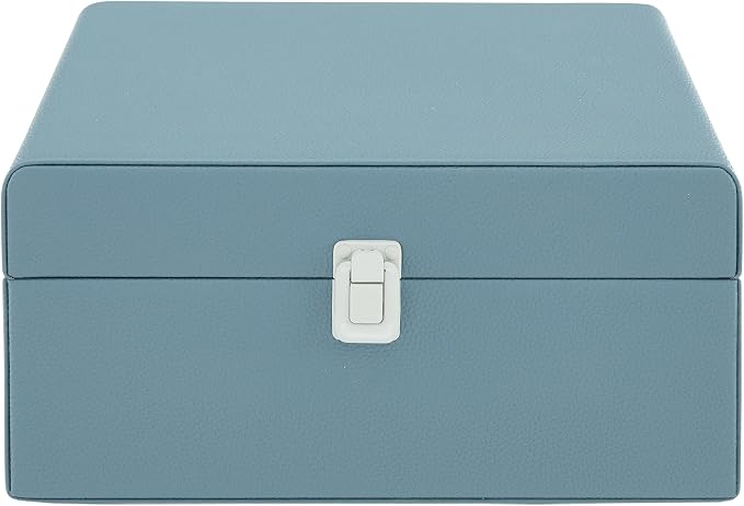 Crosley CR8017B-WB Voyager Vintage Portable Vinyl Record Player Turntable with Bluetooth in/Out and Built-in Speakers, Washed Blue