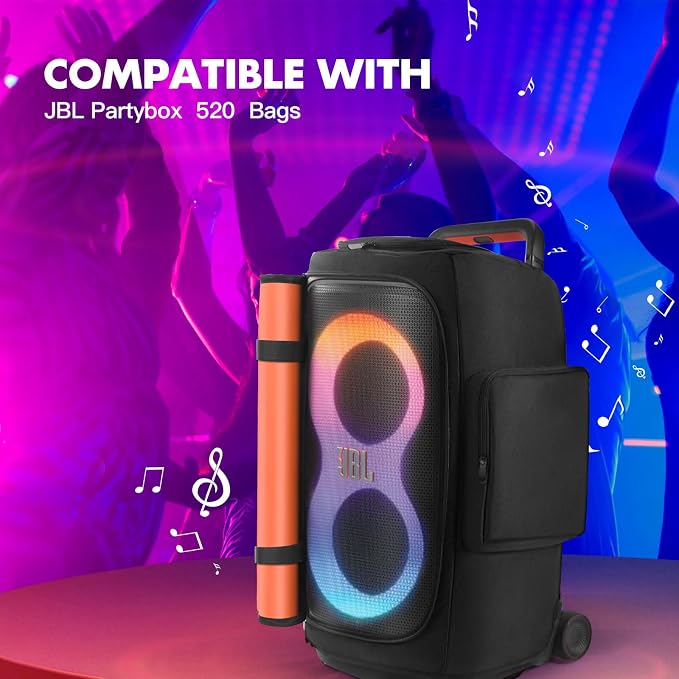 Speaker Cover Compatible with JBL PartyBox 520, Scratch-Resistant, Dustproof, Portable with Storage Bag for Outdoor and Lightweight Travel Cover