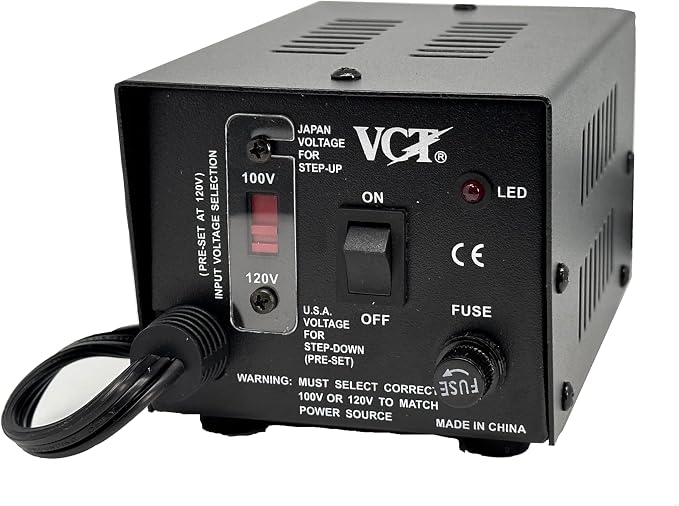 VCT VT-500J - Japanese Step Up/Down Voltage Transformer Converts Japan 100 Volts To 110V OR Vice Versa - 500 Watt