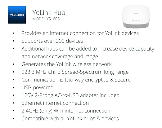 YoLink Smart Energy Plug 15A – 4-Pack, 1/4 Mile LoRa Range, High-Power Devices with Cycle Schedule, Real-Time Energy Monitoring, Overload Protection, Alerts, Alexa, Google, IFTTT, HA, Hub Included