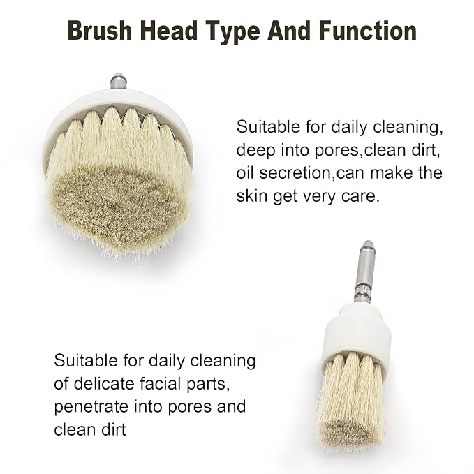 Elitzia Deep Cleaning Brush Set Skin Care Portable Electric Facial Scrub Brush ETLW019B