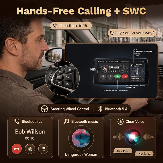 4GB RAM+64GB ROM Car Radio for Dodge Ram 1500 2500 2013-2018: 9-Inch 1280 * 800 IPS Touchscreen Upgrade Stereo with Wireless Carplay Android Auto 1080P Backup Camera Bluetooth 5.4 GPS 5G WiFi SWC FM