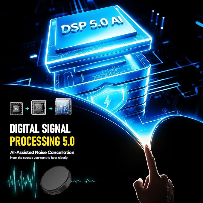 Magnetic Voice Recorder 136GB DSP5.0 Intelligent Noise Reduction - 19800H Storage Recording Device Compact Design HD Audio Recorder Voice Activated Recorder for Meeting/Lecture