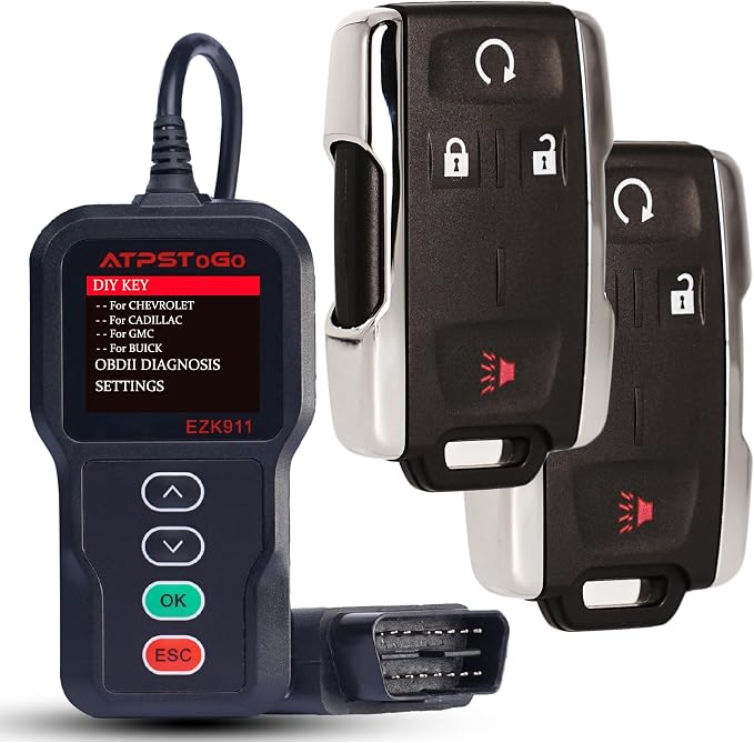 Key Fob Replacement Kit Fits for Chevy Silverado Colorado GMC Canyon Sierra 2014 2015 2016 2017 2018 Keyless Entry Remote Control Replace FCC ID: M3N-32337100 (Set of 2)