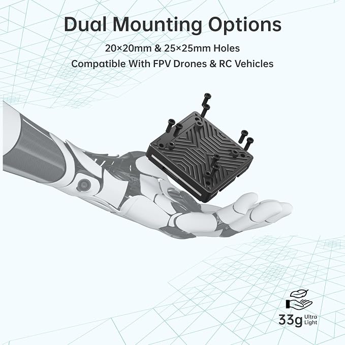 CADDXFPV Walksnail Avatar Pro Kit – Air Unit Pro for FPV Drone with Excellent Night Vision, Gyroflow Support, Digital Transmission System,Dual Antennas, 22ms Low Latency, 4km Max Range, 160° FOV, 1080P/60fps H.265 Video Recording, 1/1.8-inch Starvis II
