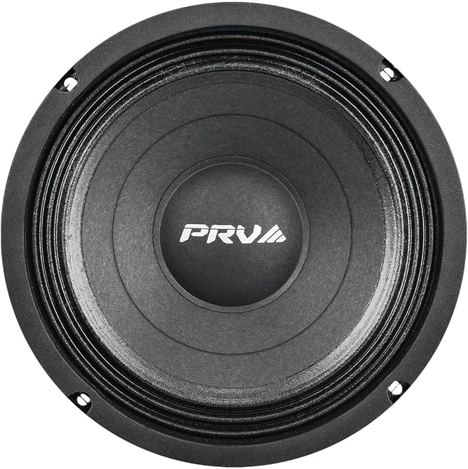 PRV AUDIO 8MB450-4 v2 8" Mid Bass Speaker 4 Ohm Pro Audio Speaker 93.5dB 450 Watts 2" Voice Coil (Single)