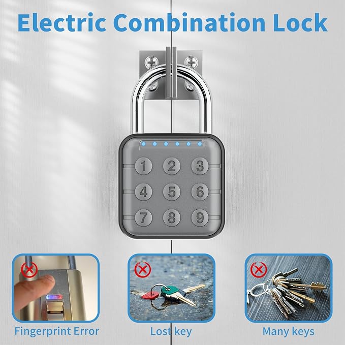 Combination Lock, Combination Lock for Locker, Locker Lock & Gym Locker Lock - High Security, Easy to Use for Gym, School, Travel, Outdoor (Gray/Black-2 Pack)