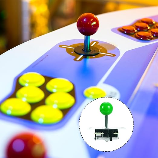MECCANIXITY PC Joystick DIY Kit Arcade Game Joystick DIY Parts Arcade Button ABS 5 Pin for PC Classic Arcade Green