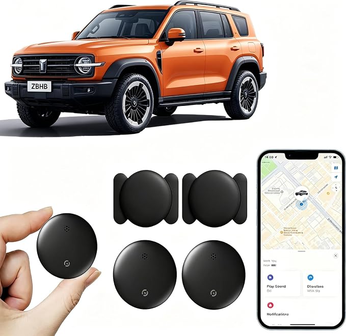 2 Pack GPS Tracker for Vehicles,Car Tracker Device Hidden for Vehicles,Tracker Device for Vehicles,Car GPS Tracker | Magnetic | Android and iOS Compatible | No SIM Card | Waterproof
