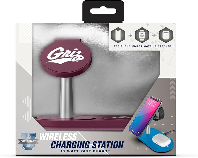 SOAR Collegiate 3-in-1 Wireless Charging Station