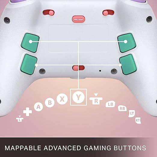 PowerA Advantage Wireless Controller for Xbox Series X|S - Beach Vibes, Officially Licensed, Hall Effects to prevent stick drift, Bluetooth Compatible, 1000Hz Polling Rate, Cloud Gaming Controller