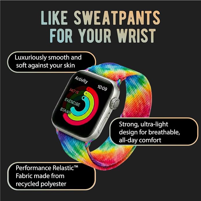 Braxley Bands for Apple Watches - Stretchy and Washable - Adjustable with Apple Watch Bands for Women & Men - Compatible with Apple Watch Series SE Ultra 9 8 7 6 5 4 3 2 1