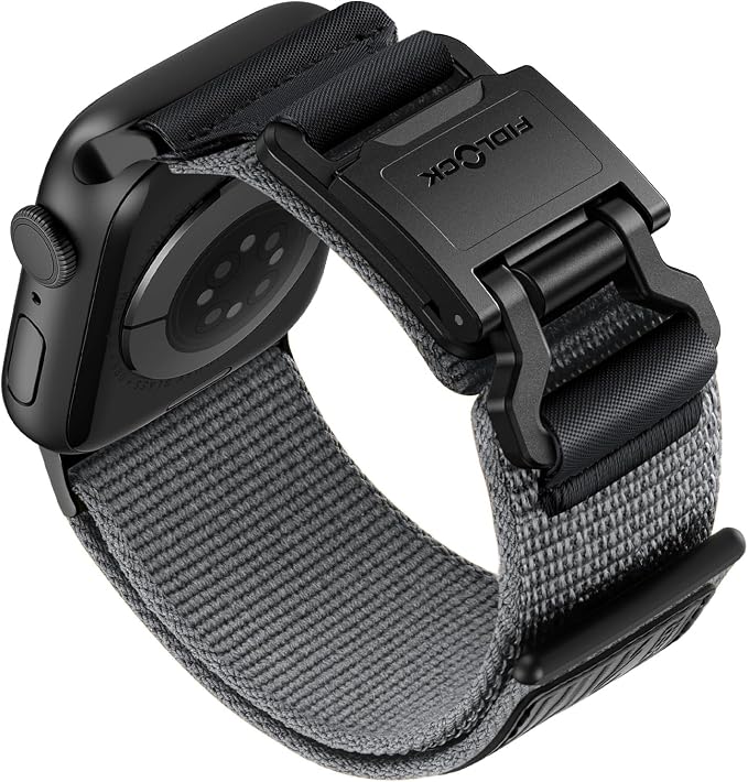 Bandletic Compatible with Apple Watch Series 11 Bands for Men, Adjustable Nylon Sport Strap with Magnetic Fidlock Hook Buckle for iWatch Ultra 3/2/1 49mm, Series 11/10 46mm, 9/8/7 45mm, SE/6/5/4 44mm