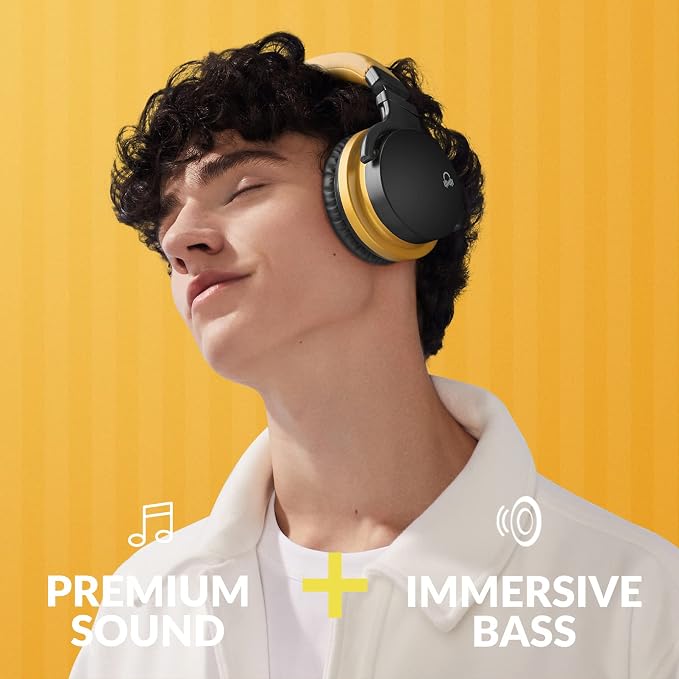 Million Sold Classic E7 Active Noise Cancelling Headphones with Upgraded HD Sound, Wireless Bluetooth Headphones Over The Ear Unequaled Comfort, Vivid Deep Bass, for Home Office Travel Birthday Gift