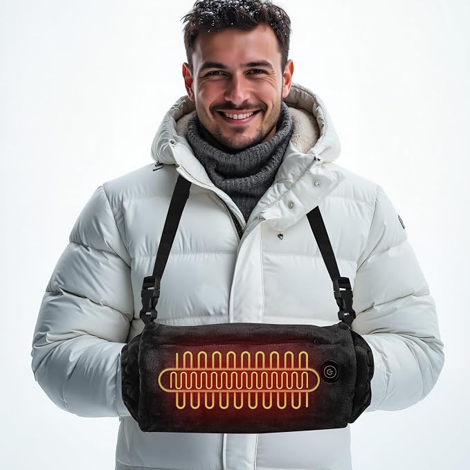 Hand Warmers Rechargeable: Reusable Electric Heated Gloves - Portable Heating Pouch - Relief Hand Heater for Arthritis - for Hunting Football Camping Golf Xmas Gifts