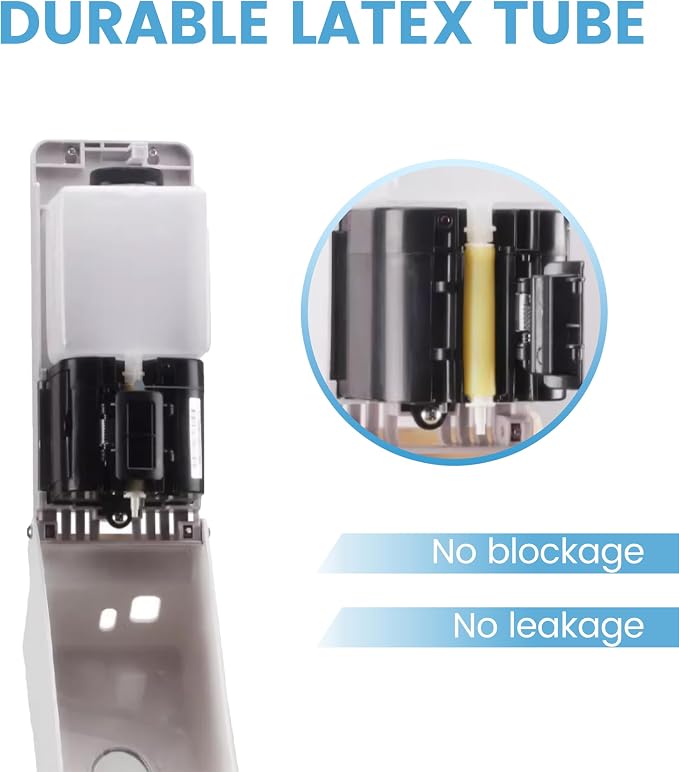 Automatic Wall Mounted Soap Dispenser, 27 fl oz / 800 ml Touchless Refillable Soap Dispenser for Commercial Restrooms, Offices, Hotels, Restaurants and Kitchens